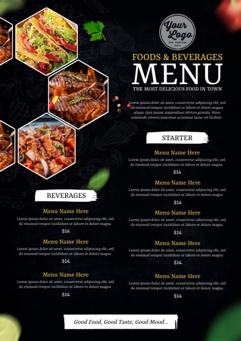 Food & Beverage Menus